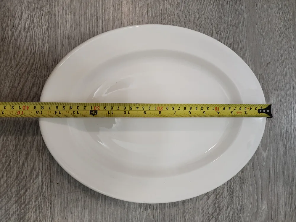 White Oval Serving Plates. Big and heavy plates. thumbnail