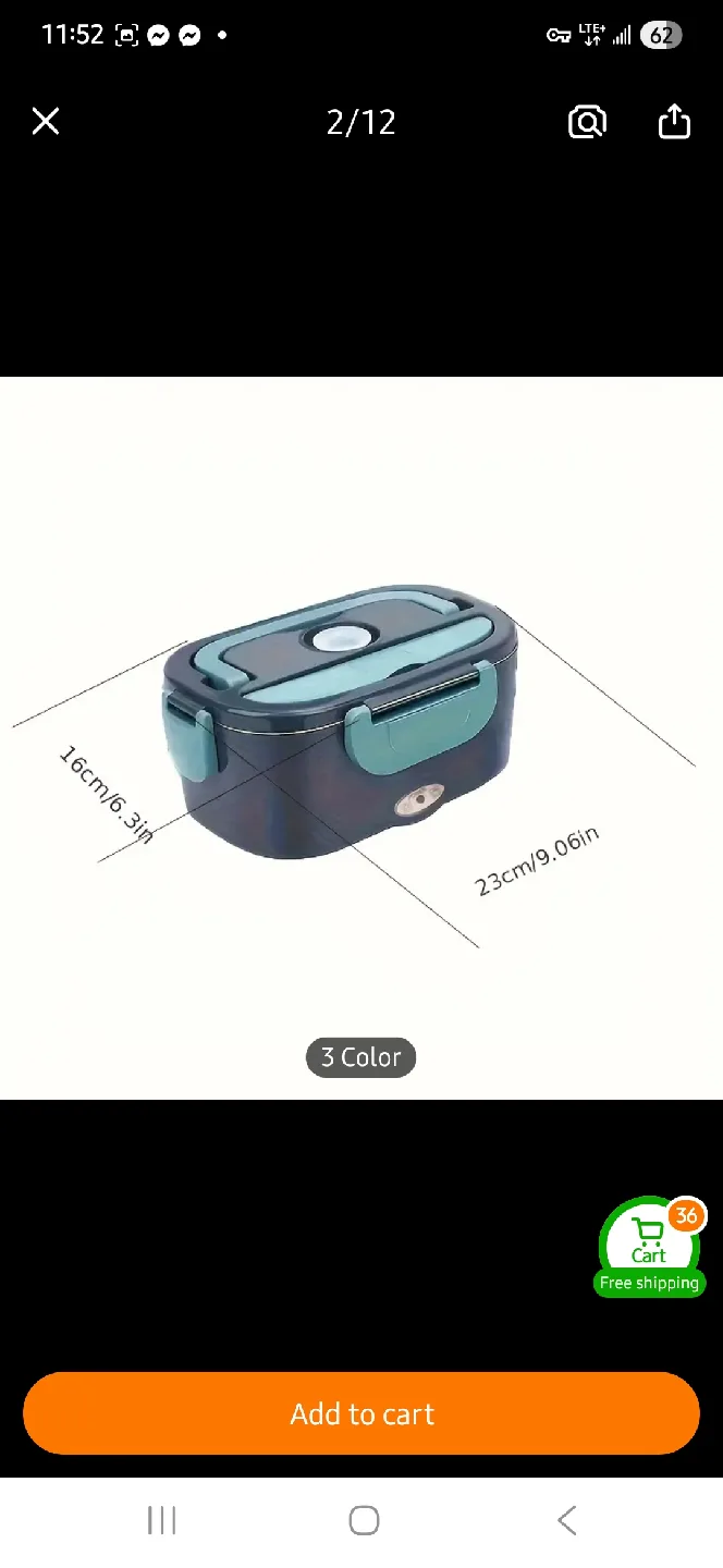 NEW Electric Lunchbox with Carrying Bag ✨️ image indicator(2)