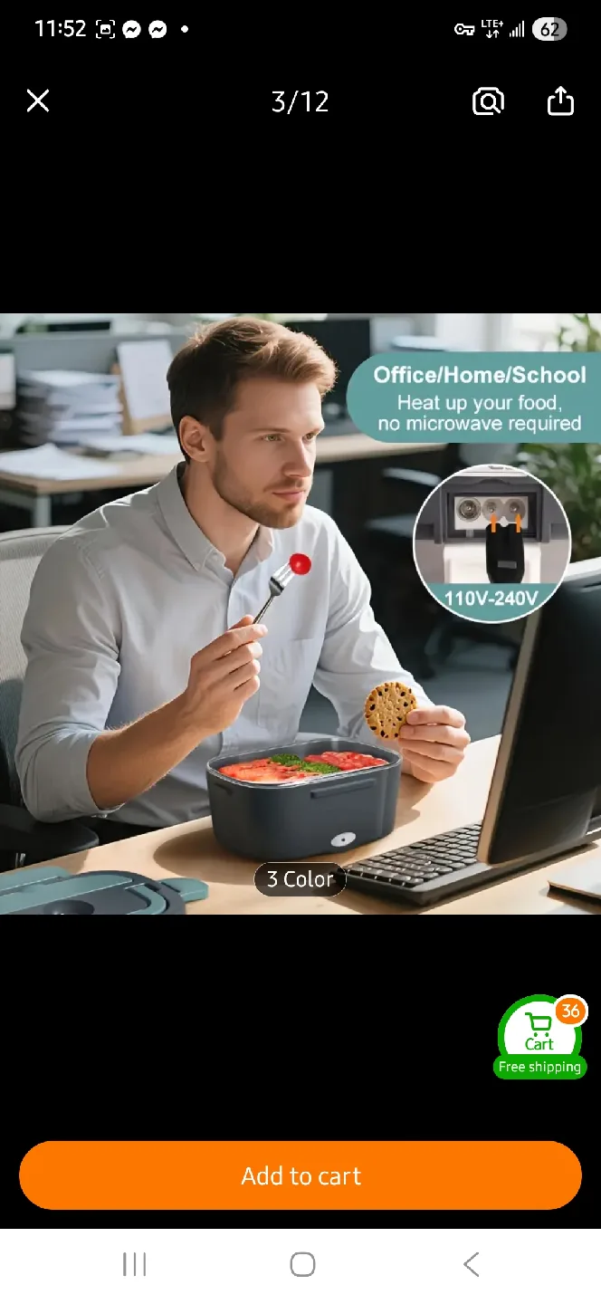 NEW Electric Lunchbox with Carrying Bag ✨️ image indicator(4)