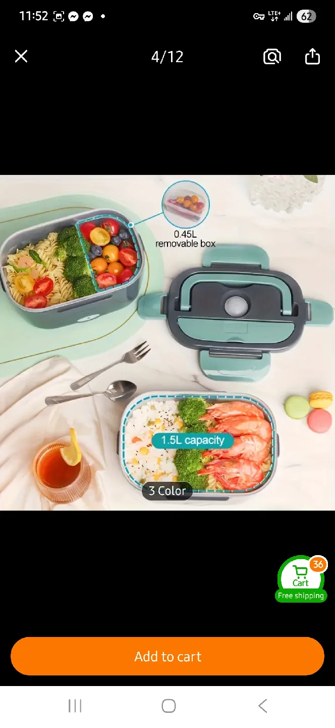 NEW Electric Lunchbox with Carrying Bag ✨️ image indicator(5)