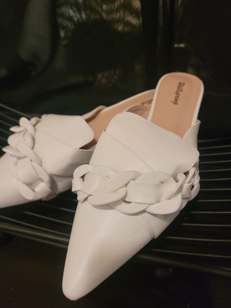 White Mules Size 8 by Wellspring - photo 2
