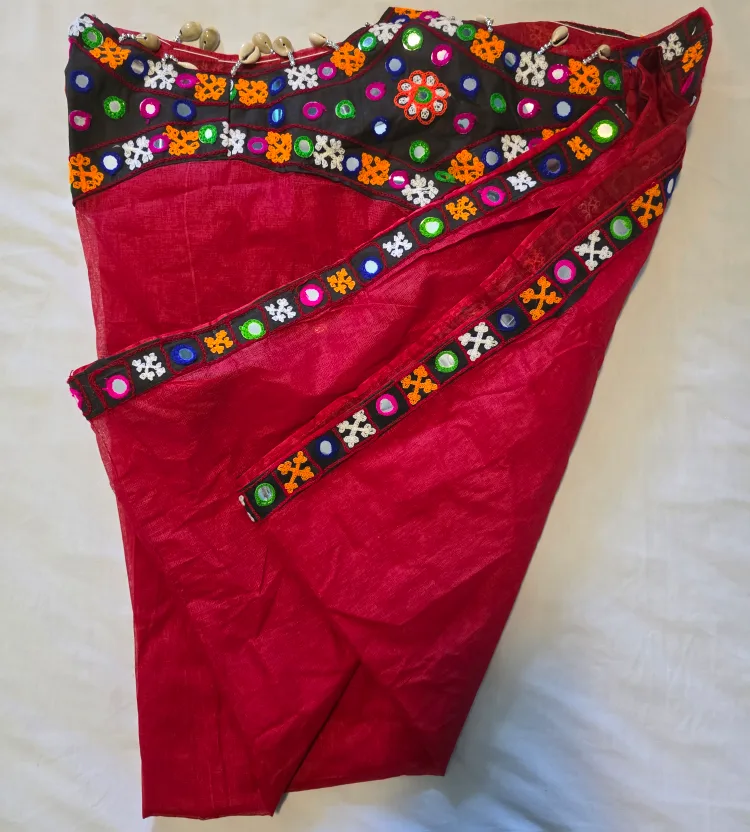 Embroidered Indian Dress with Mirror Details- ChaniyaCholi image indicator(3)