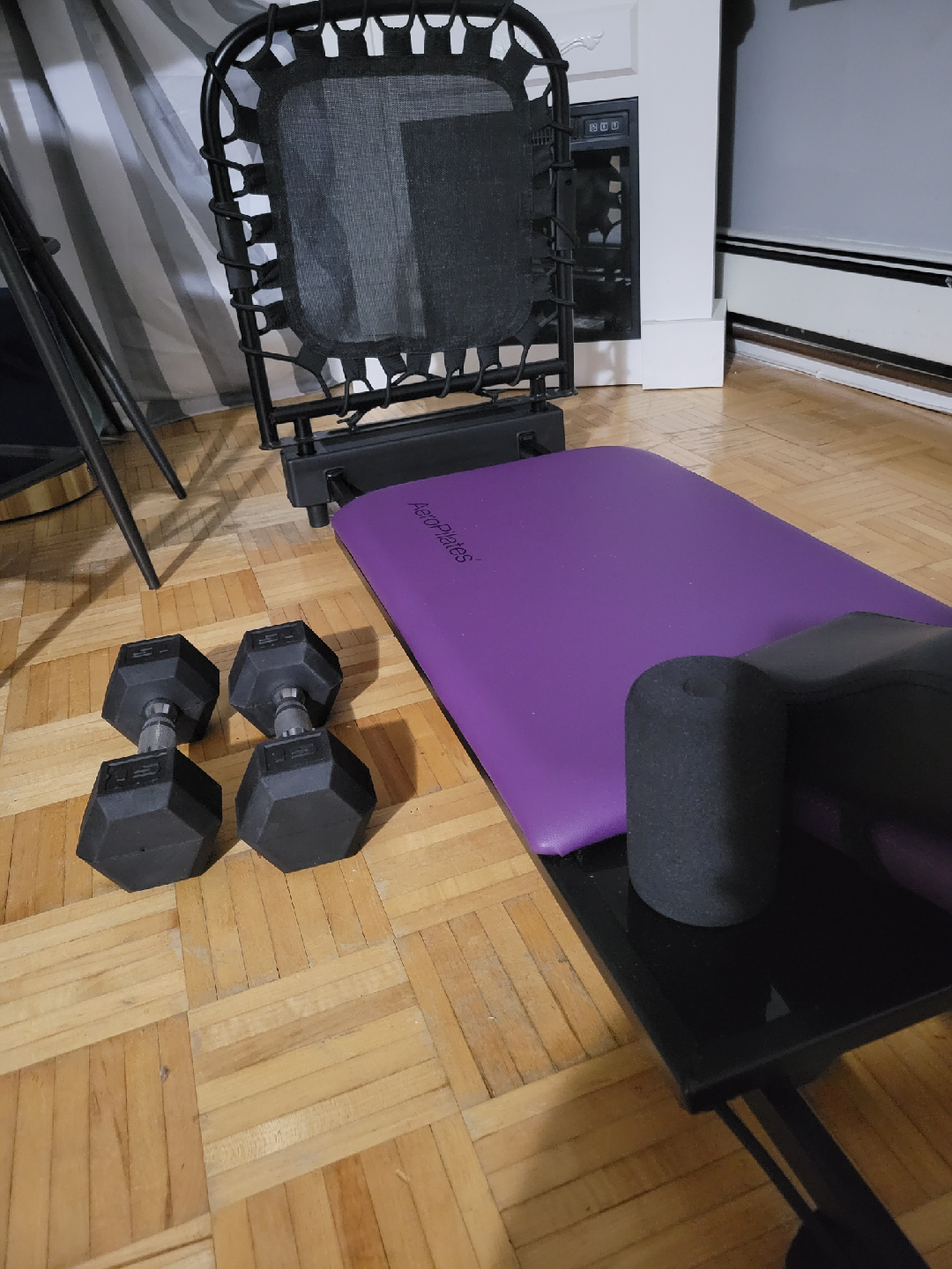 AeroPilates Reformer & Rebounder with Dumbbells