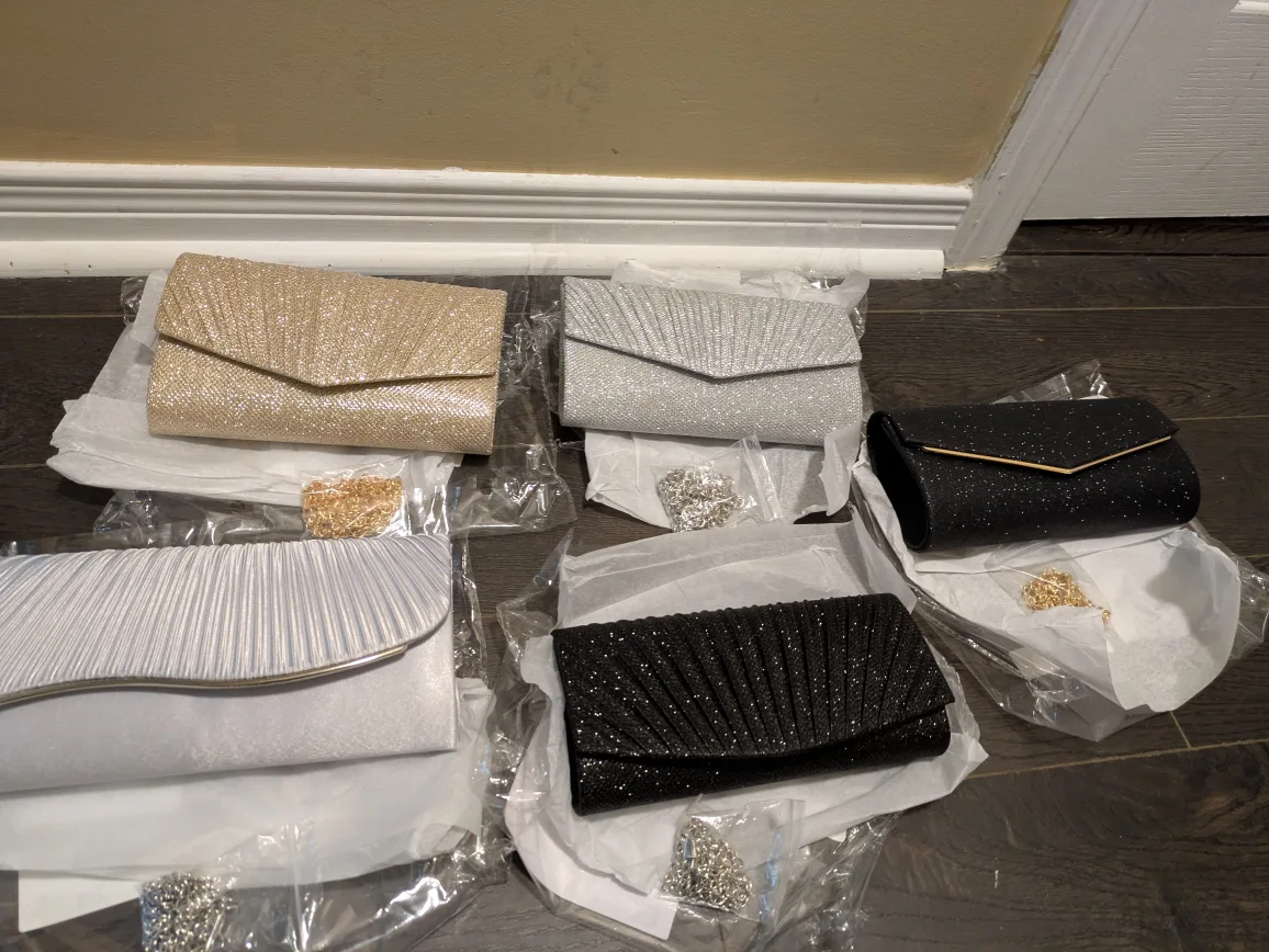 brand new Sparkly Clutch Purses thumbnail