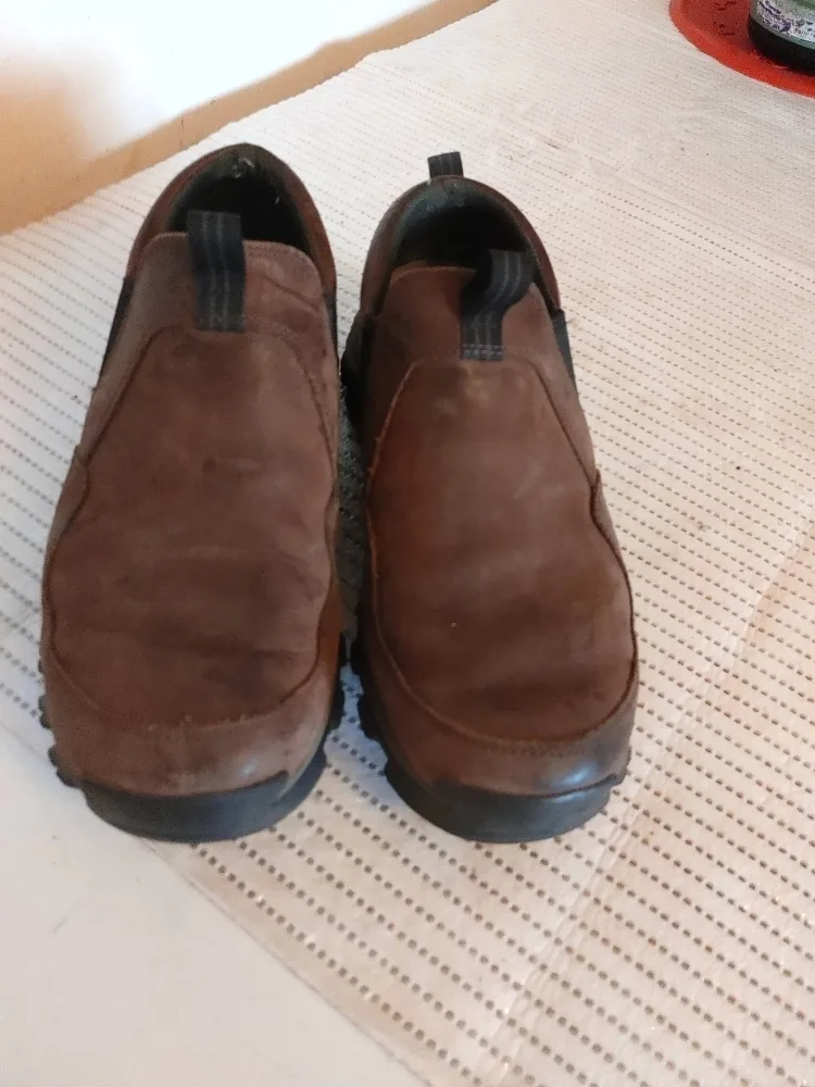 Timberland Brown Leather Slip-On Shoes thumbnail