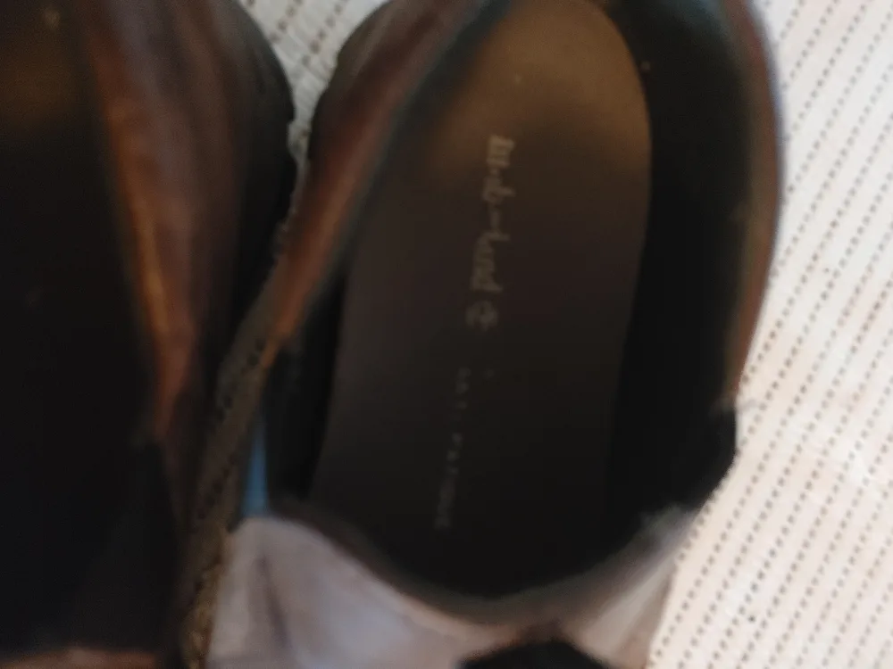 Timberland Brown Leather Slip-On Shoes image indicator(3)