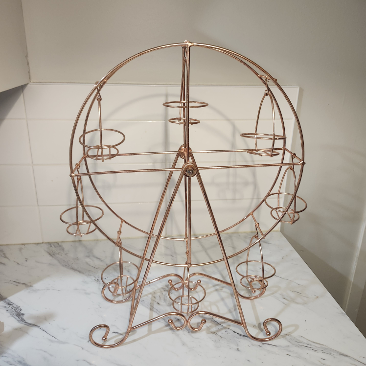 Ferris Wheel Cupcake Stand Holder - Rose Gold