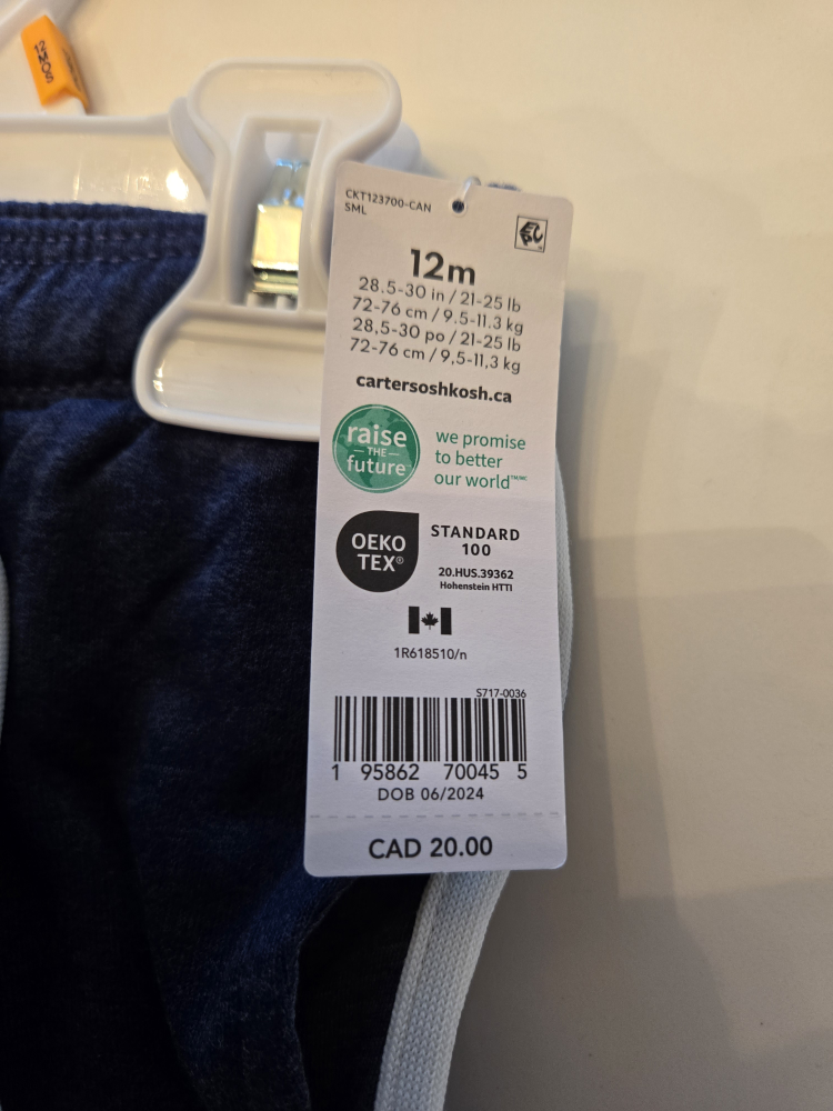 BNWT Carter's Jogging Pants - photo 2