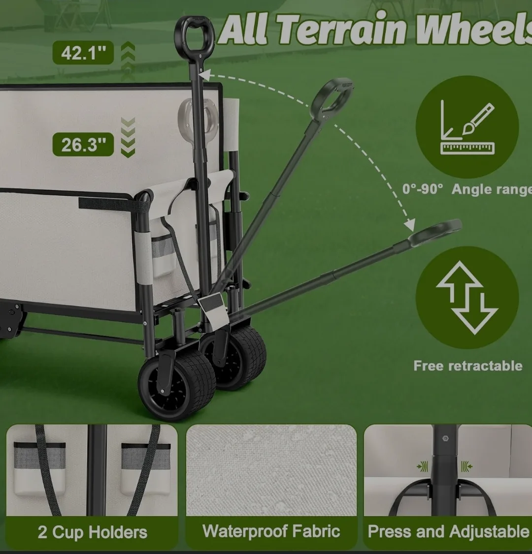 2-IN-1 Wagon Cart & 2 Person Seat in 1 image indicator(4)
