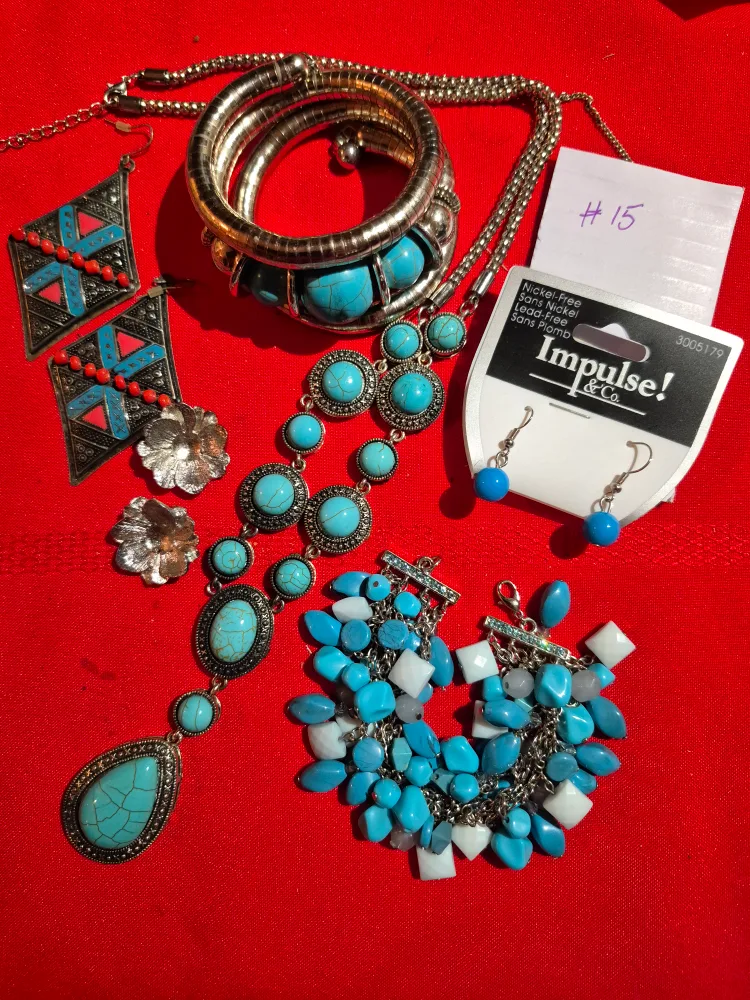 Impulse! & Co. Turquoise Jewellery Set thumbnail