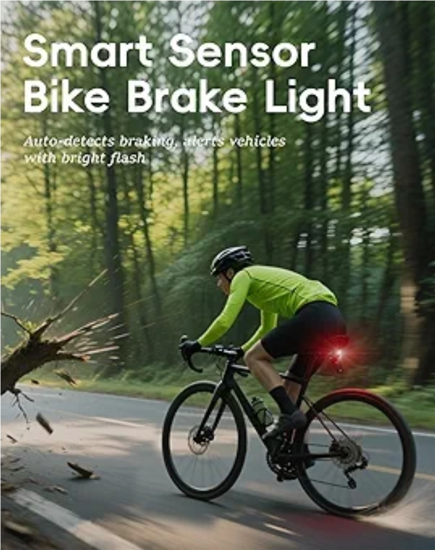 Ride-X9 Smart Bike Radar Tail Lights, Vehicle Detection