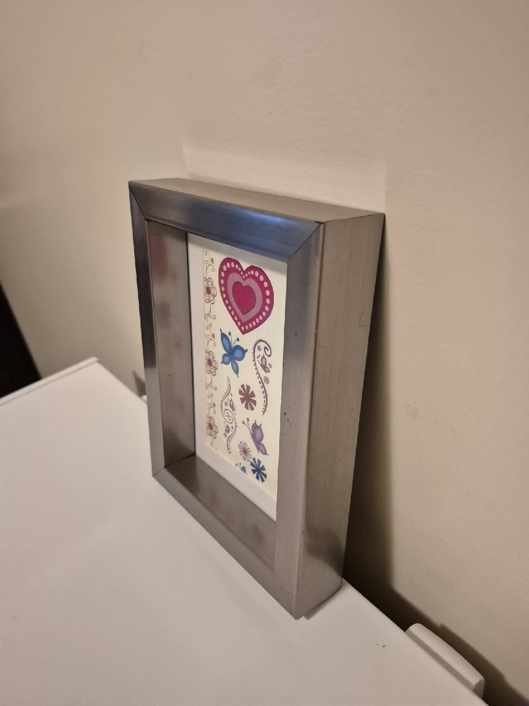 Framed Butterfly 🦋 & Heart 💗 Art 🎨 image indicator(4)