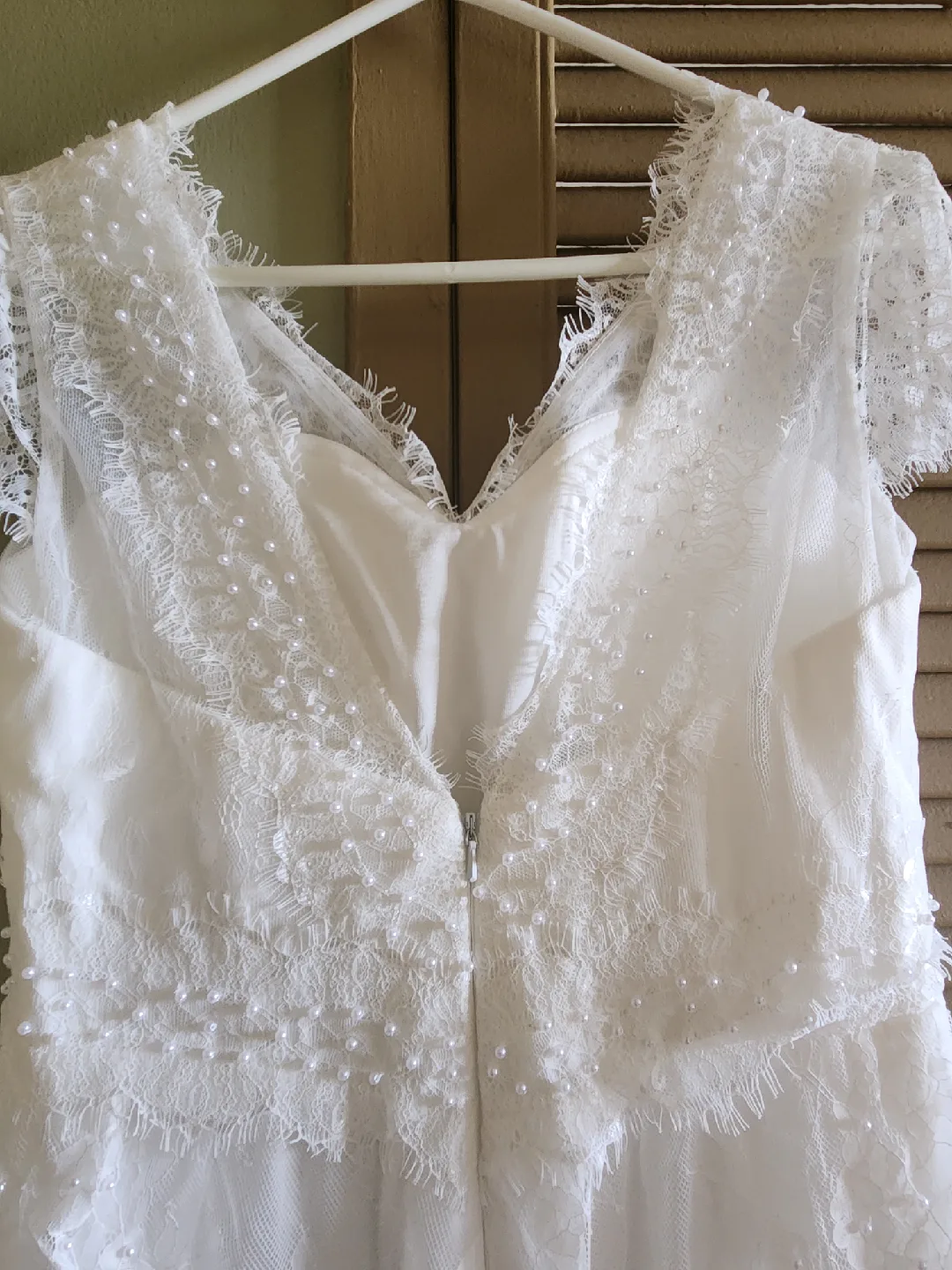 Lace Wedding Dress - White Size Small image indicator(3)
