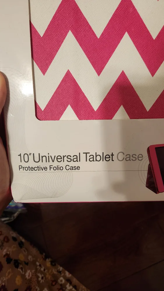 Accellorize 10" Universal Tablet Case - Pink/White image indicator(2)