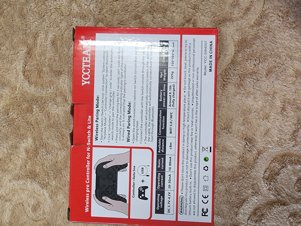 YCCTEAM Wireless Pro Controller for Nintendo Switch - NEW - photo 2