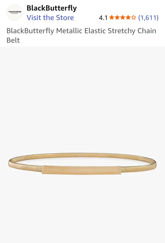 Fashion Metal Elastic Stretchy Chain Belt image indicator(6)