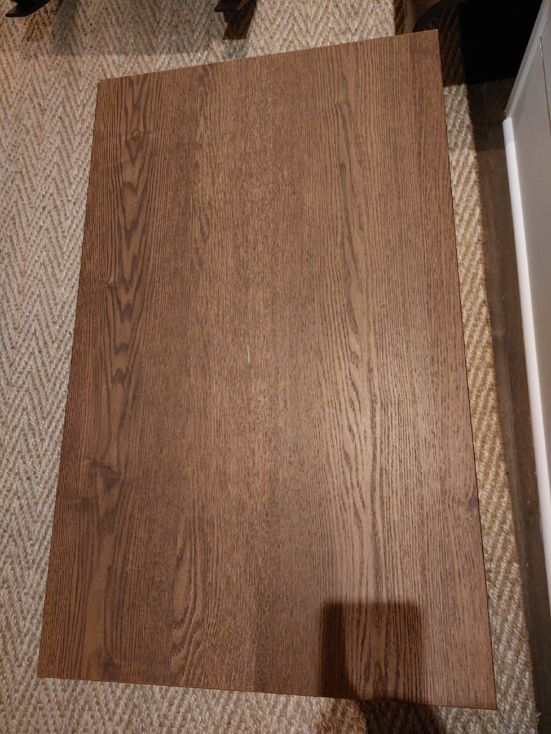 Brown Wood Coffee Table with Shelf - photo 5