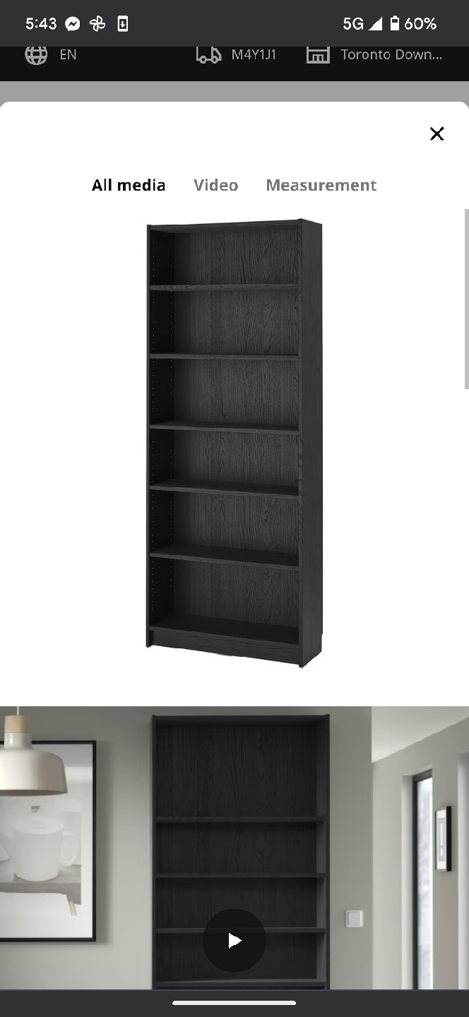 IKEA Billy Bookcase - Black - photo 2