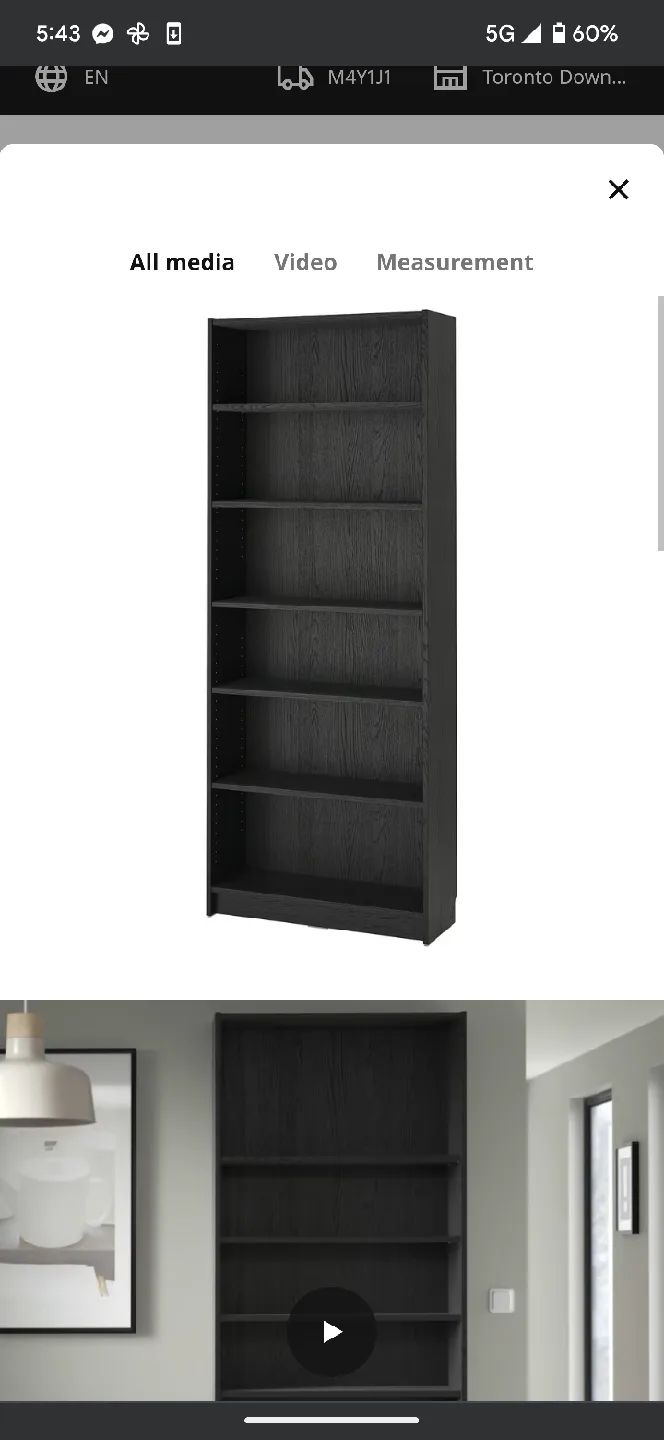 IKEA Billy Bookcase - Black image indicator(2)