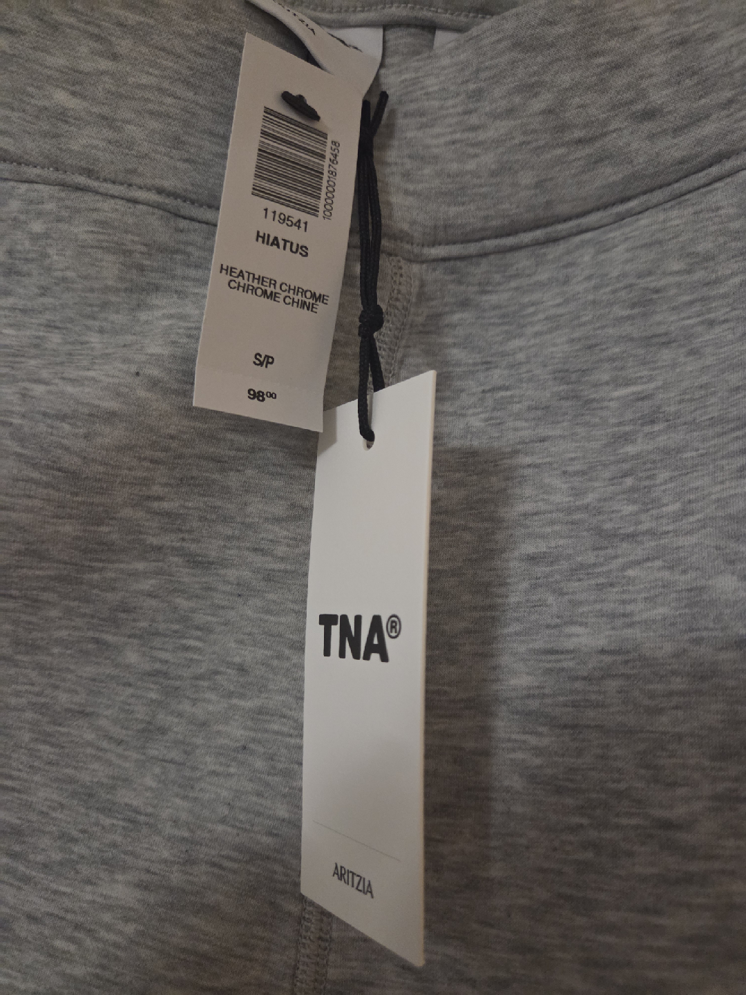 New TNA Arritzia Hiatus Heather Chrome Joggers - S - photo 2