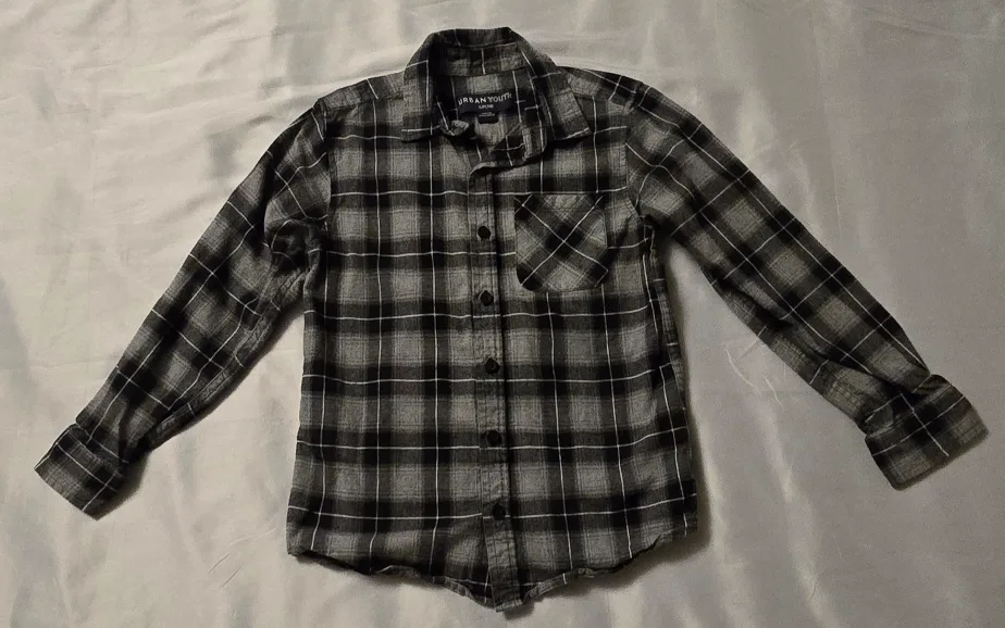 Boys Urban Youth Flannel Shirt - Size S - 7/8 thumbnail