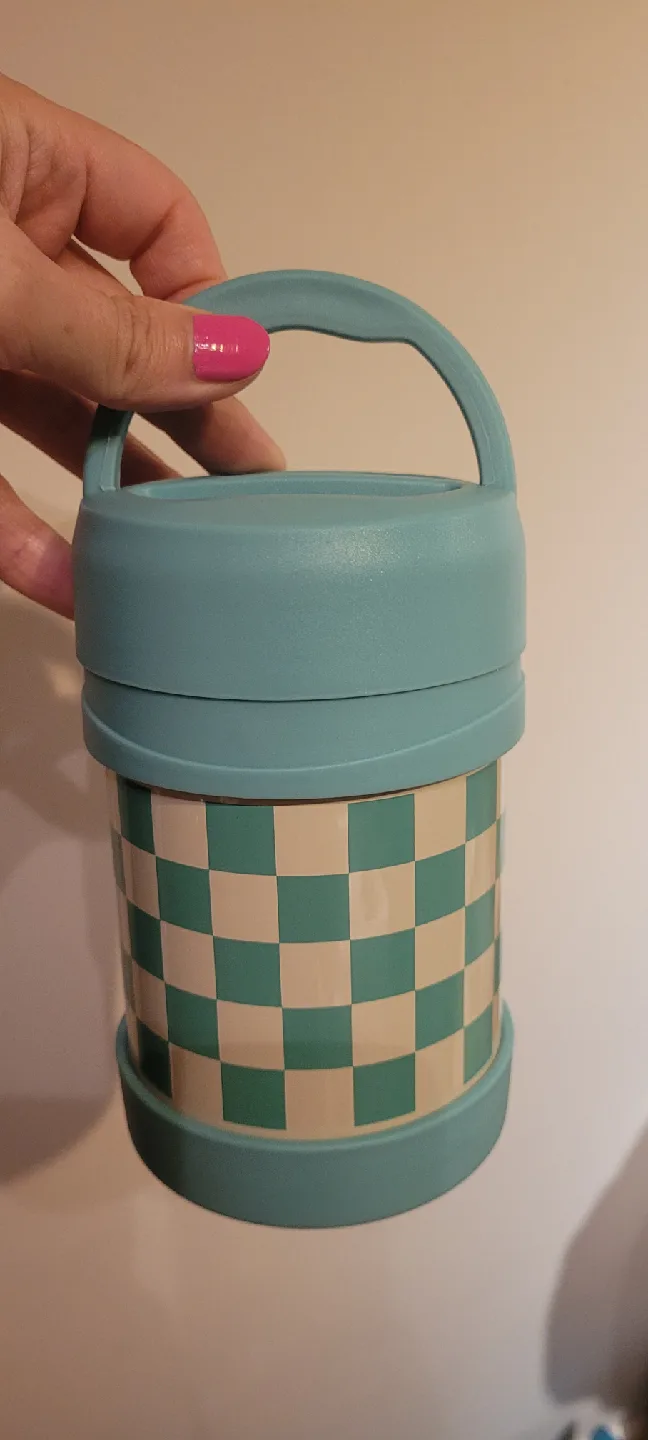 New tainless steel food container - mint green thumbnail