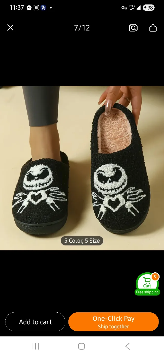 NEW Nightmare Before Christmas Slippers 💀 image indicator(6)