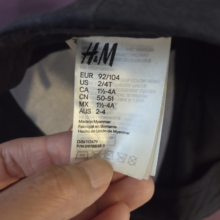 H&M Kids Navy Blue Baseball Cap - Size 2/4T(only 5) - photo 2