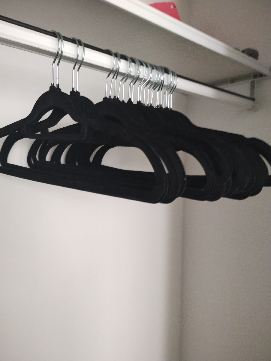 Black Velvet Clothes Hangers-count 30