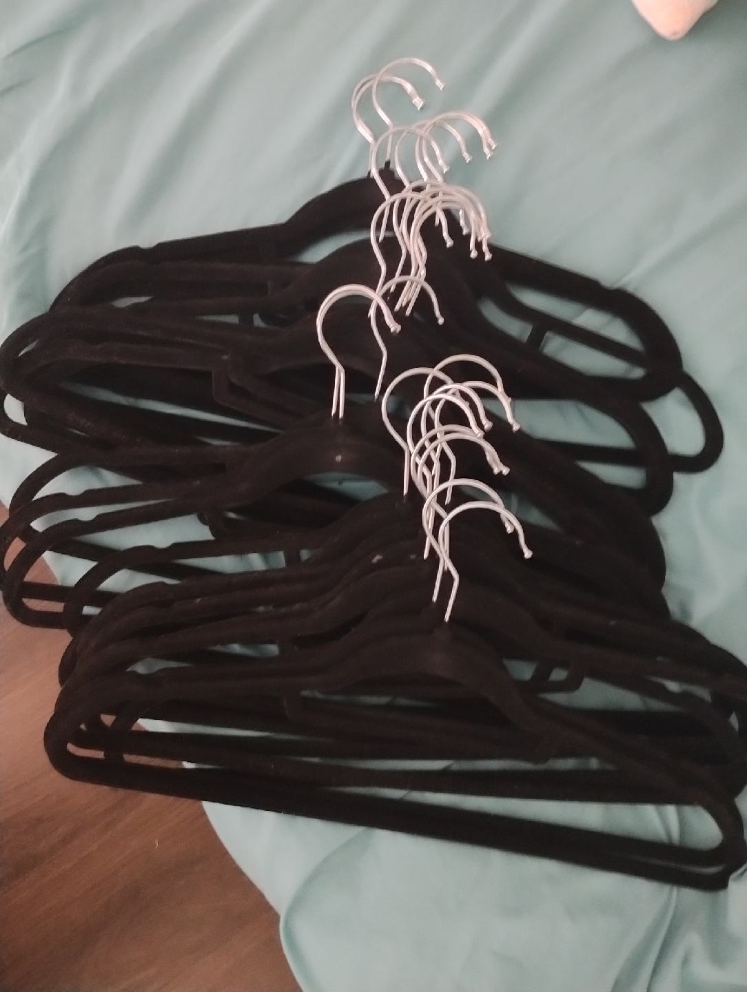 Black Velvet Clothes Hangers-count 30 - photo 2