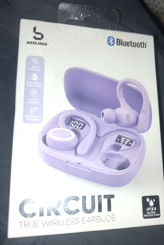 Brand New! Bass Jaxx water resistant Bluetooth Ear Buds