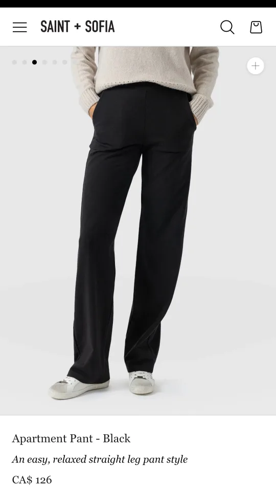 Saint + Sofia Apartment Pant - Black, US 4 thumbnail