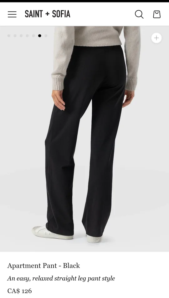 Saint + Sofia Apartment Pant - Black, US 4 image indicator(2)