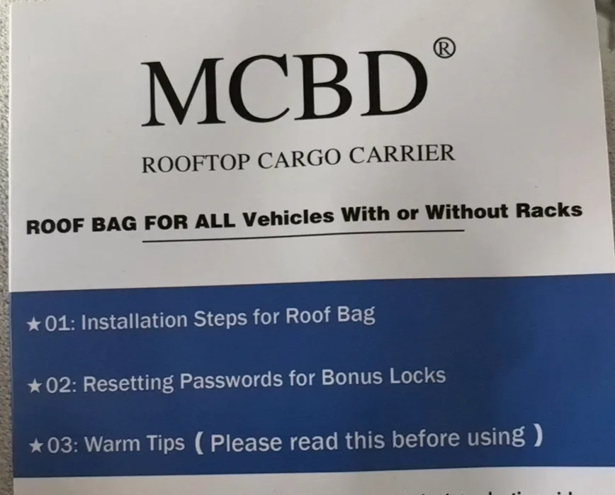 Rooftop carrier image indicator(3)