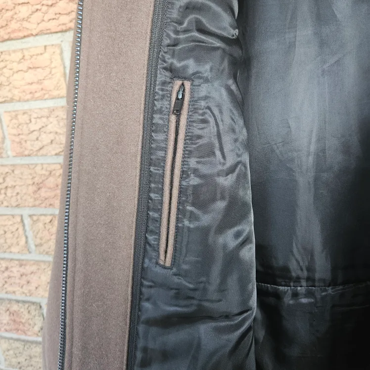 Soia & kyo Brown wool pea coat, Womens Medium image indicator(9)