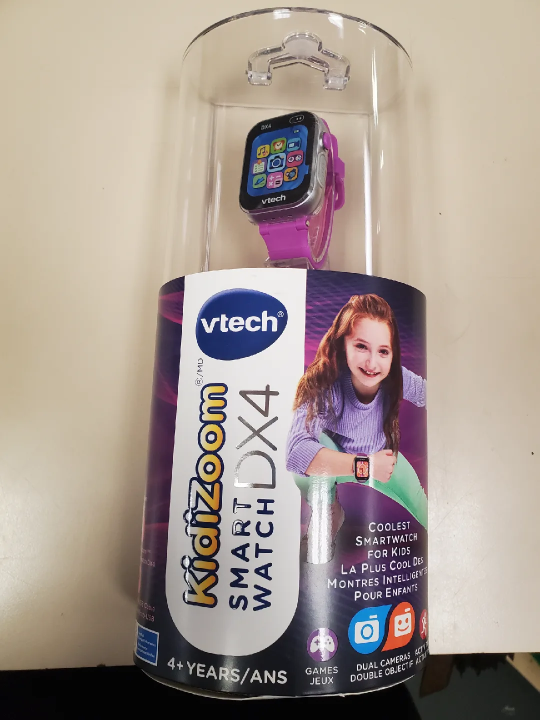 VTech Kidizoom Smartwatch DX4 - Purple thumbnail