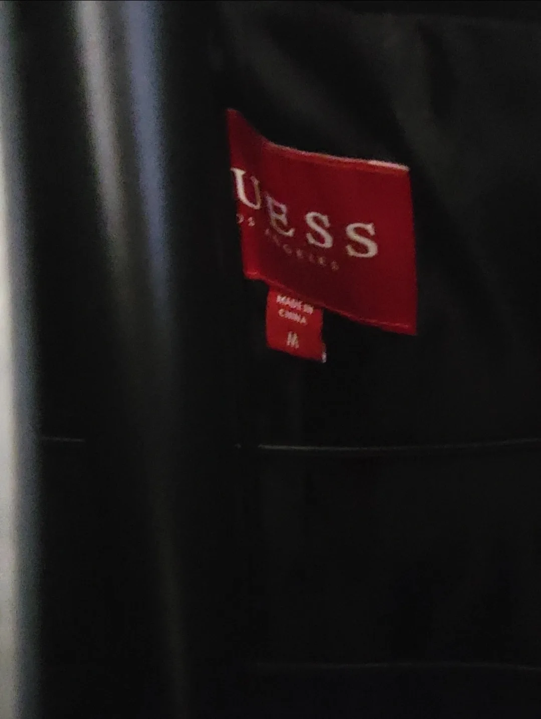 Guess Black Leather Jacket - Size M image indicator(5)