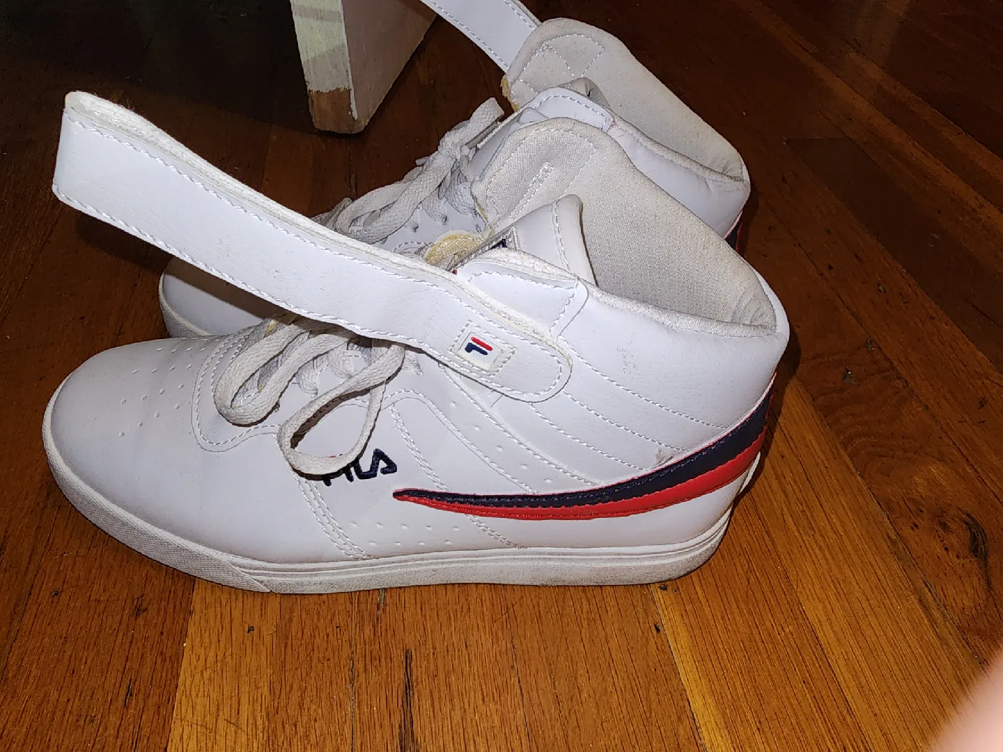 Fila White High Top Sneakers thumbnail