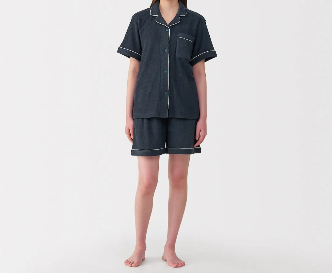 MUJI Dark Navy Pajama Set - Size S image indicator(3)