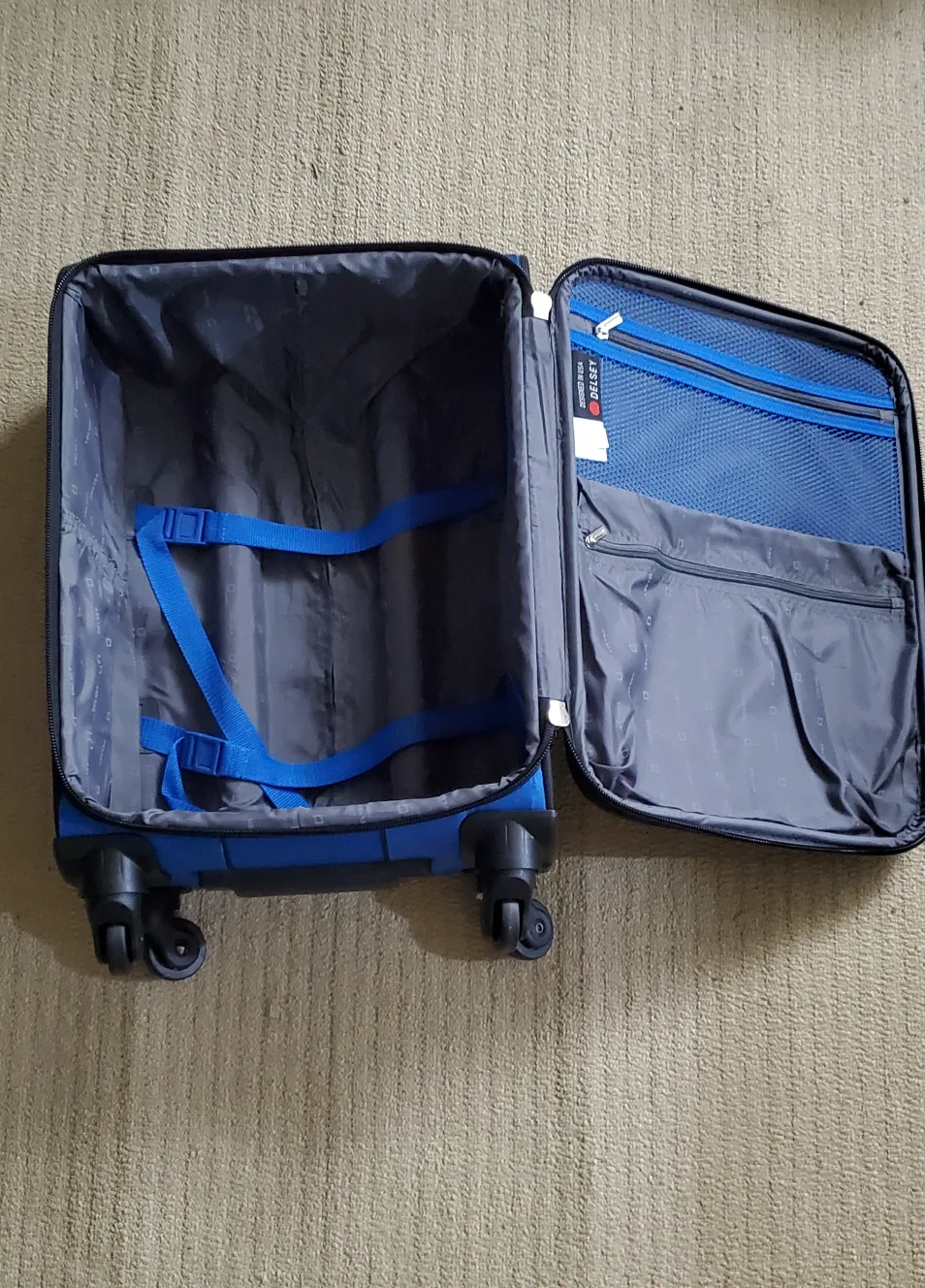 Delsey Blue Carry-On Suitcase image indicator(5)