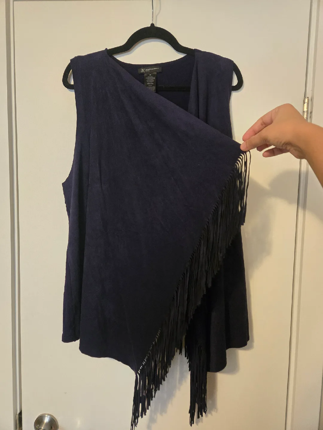 INC International Concepts Fringe Vest - 2X image indicator(2)