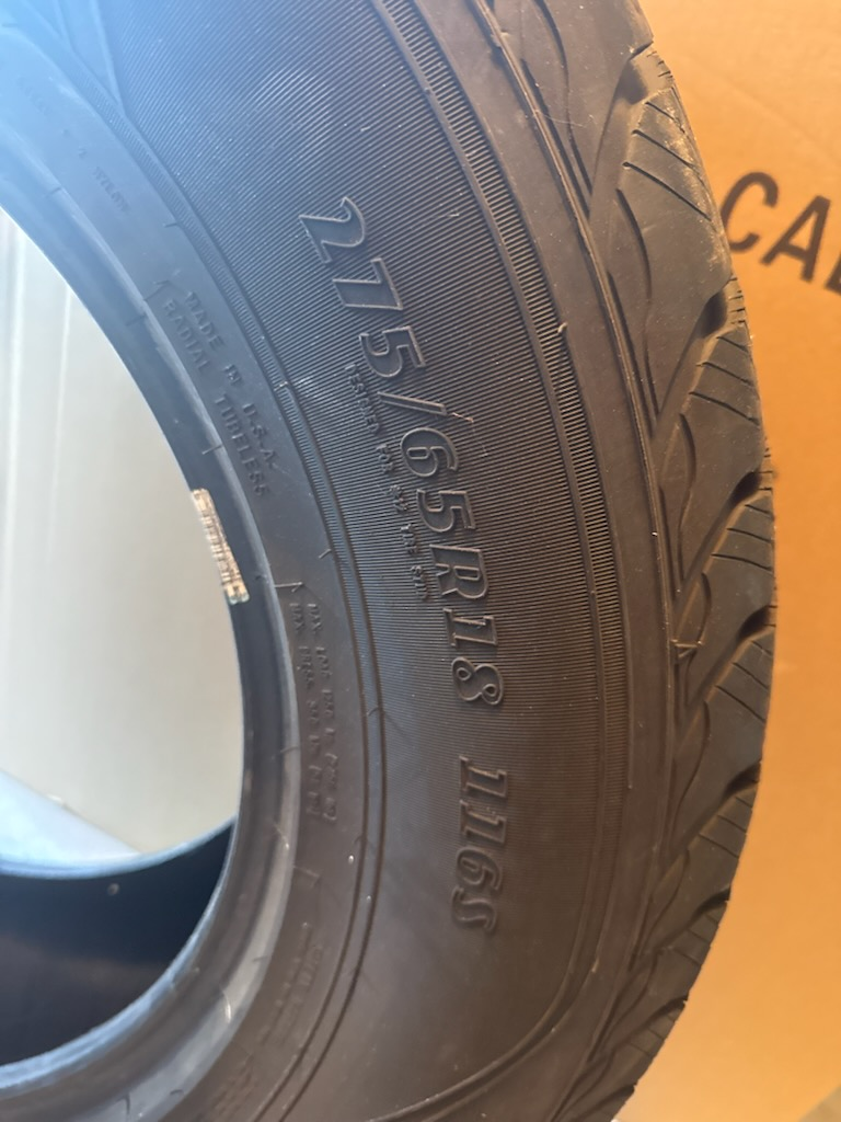 Set of 4 Goodyear Winter Command Tires 215/65R18 - photo 3