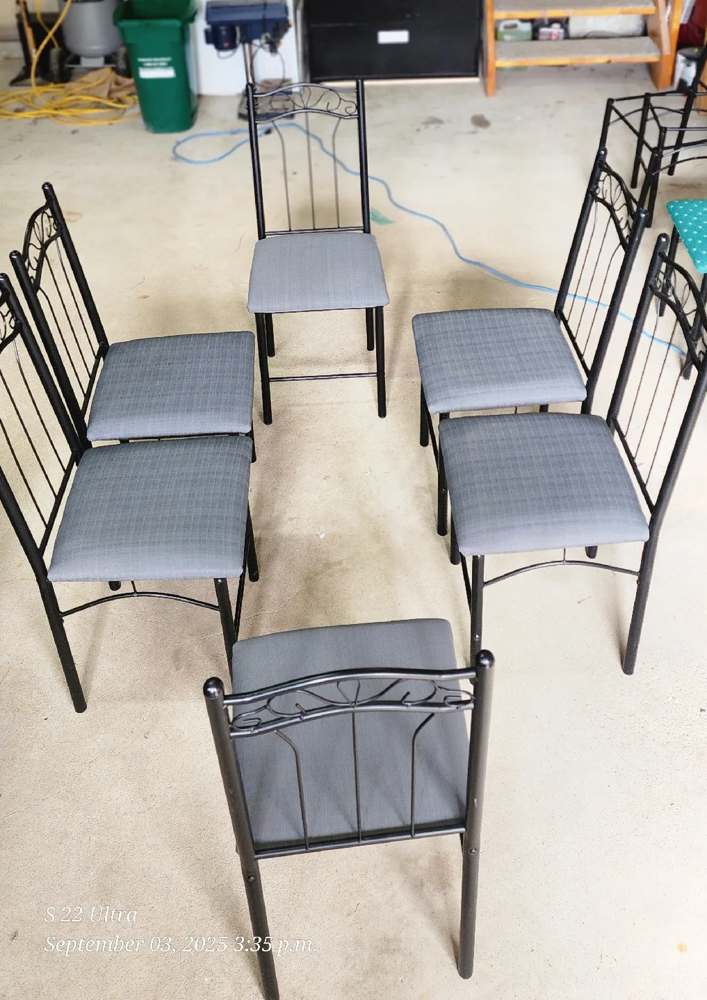 6 Metal Frame Dining Chairs image indicator(3)