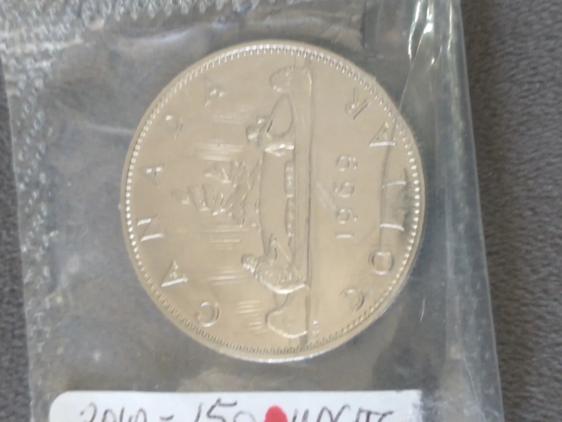 SOLD 1969 Canada uncir. silver dollar (no silver) KM#76.1 image indicator(2)