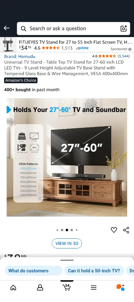 Hemudu FITUEYES TV Stand for 27-55 inch TVs thumbnail