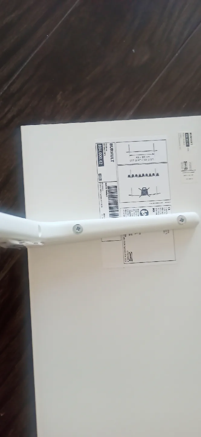 Ikea BURHULT Shelf with Brackets - White image indicator(4)