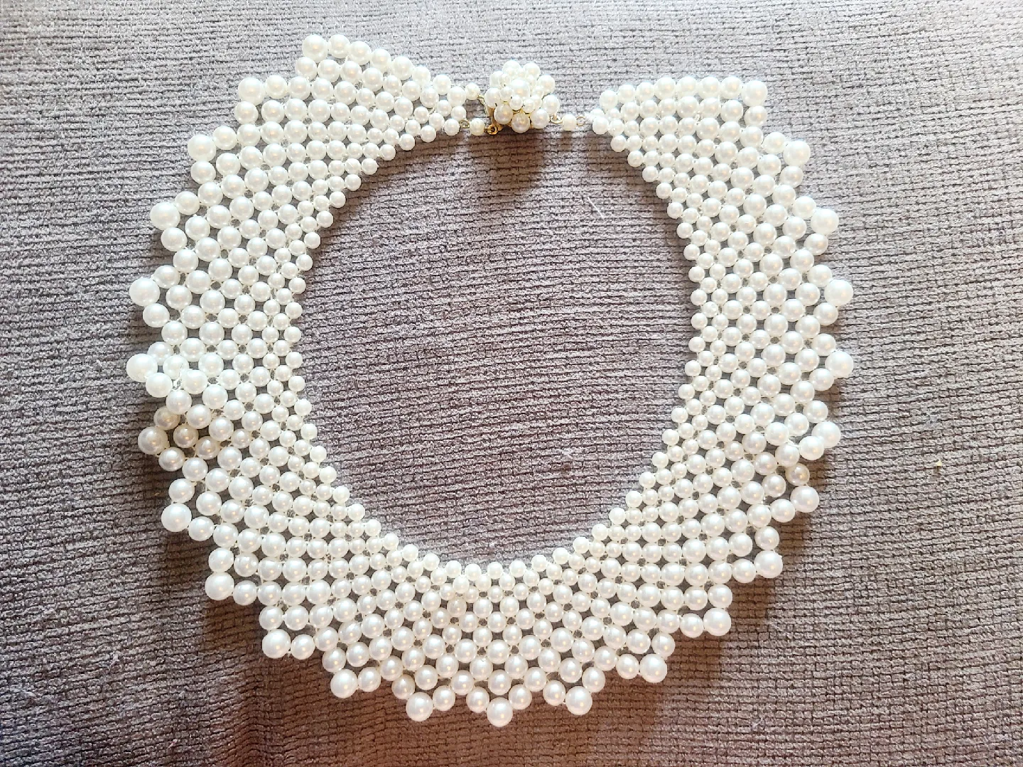 Vintage faux Pearl necklace🥕 thumbnail