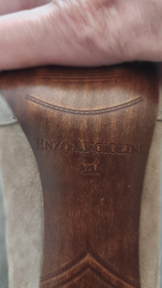 Enzo Angiolini Beige Heel Booties - Size 6.5M - photo 4