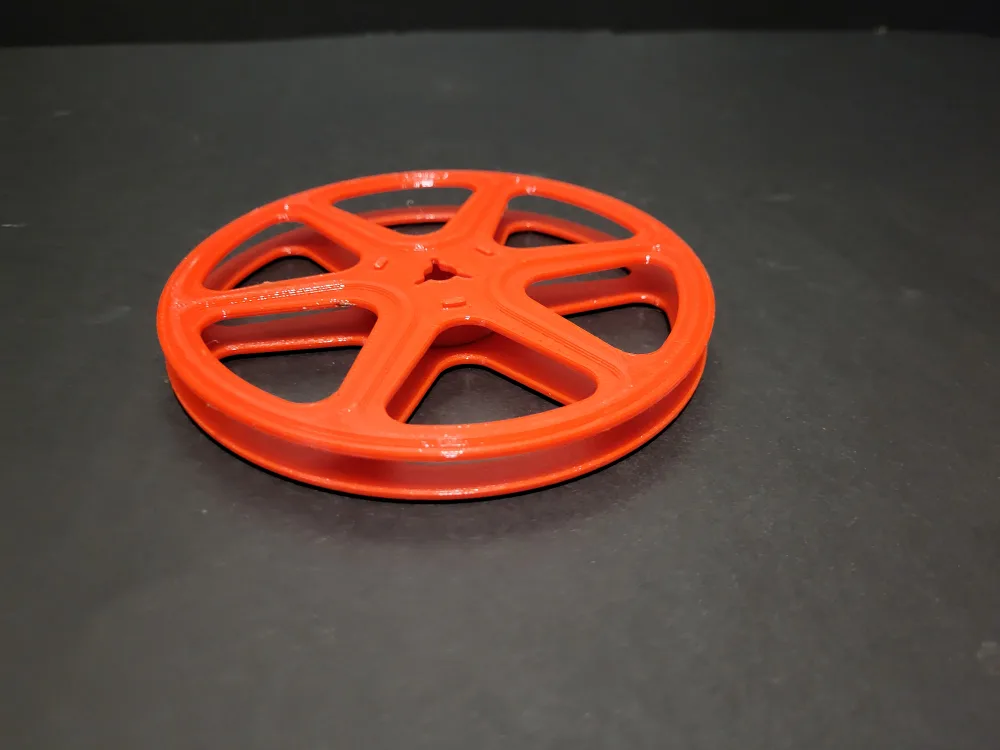 Red 3D Printed 8mm Film Reel - 6.5 inches thumbnail