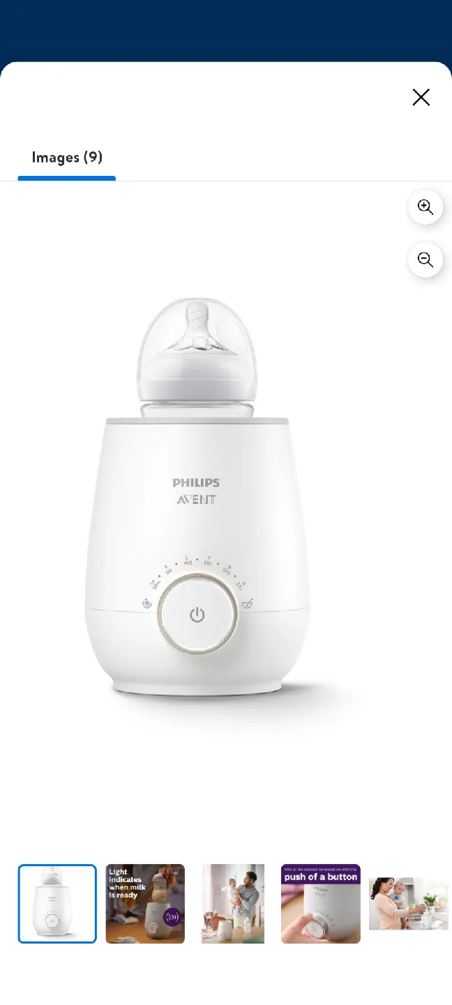 Philips Avent Fast Baby Bottle Warmer 🥕 thumbnail